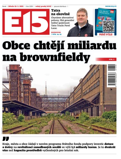 E-magazín E15 - 19.5.2021 - CZECH NEWS CENTER a. s.