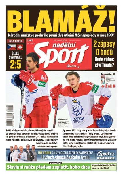 E-magazín Nedělní Sport - 23.5.2021 - CZECH NEWS CENTER a. s.