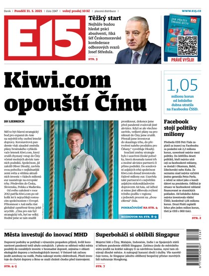 E-magazín E15 - 31.5.2021 - CZECH NEWS CENTER a. s.