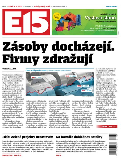 E-magazín E15 - 4.6.2021 - CZECH NEWS CENTER a. s.