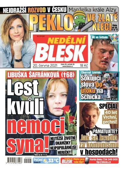 E-magazín Nedělní Blesk - 20.6.2021 - CZECH NEWS CENTER a. s.