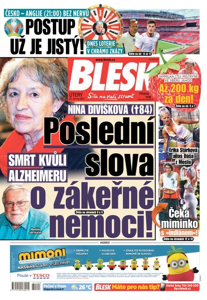 E-magazín Blesk - 22.6.2021 - CZECH NEWS CENTER a. s.