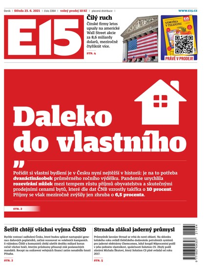 E-magazín E15 - 23.6.2021 - CZECH NEWS CENTER a. s.