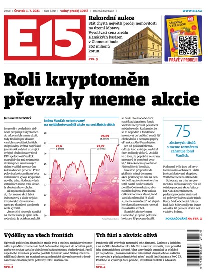 E-magazín E15 - 1.7.2021 - CZECH NEWS CENTER a. s.