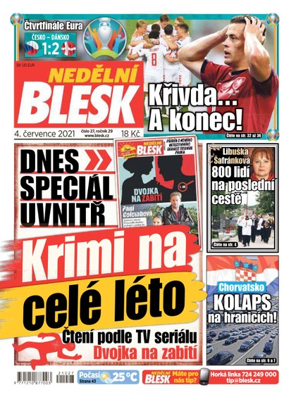 E-magazín Nedělní Blesk - 4.7.2021 - CZECH NEWS CENTER a. s.