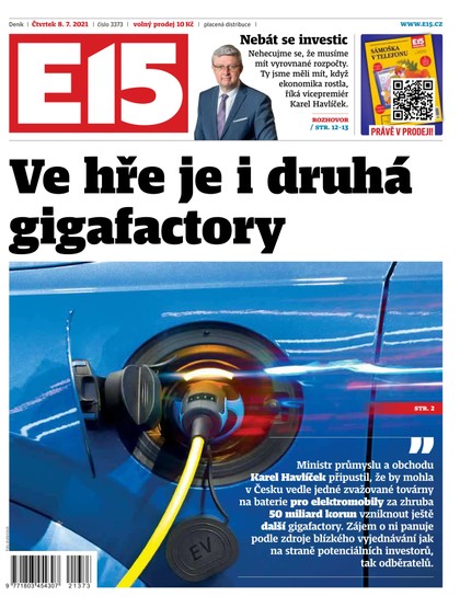 E-magazín E15 - 8.7.2021 - CZECH NEWS CENTER a. s.