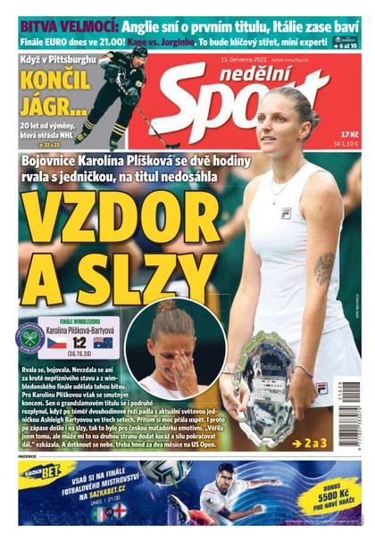 E-magazín Nedělní Sport - 11.7.2021 - CZECH NEWS CENTER a. s.