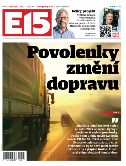 E-magazín E15 - 14.7.2021 - CZECH NEWS CENTER a. s.