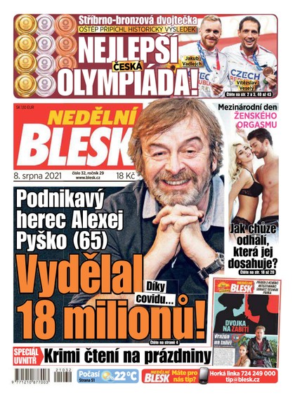 E-magazín Nedělní Blesk - 8.8.2021 - CZECH NEWS CENTER a. s.