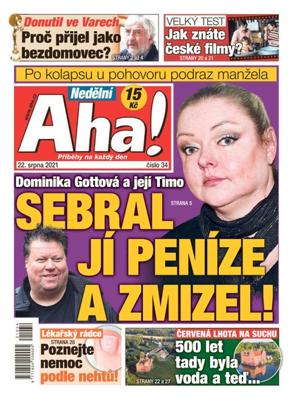 E-magazín Nedělní AHA! - 22.8.2021 - CZECH NEWS CENTER a. s.