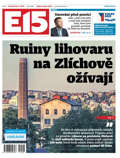 E-magazín E15 - 26.8.2021 - CZECH NEWS CENTER a. s.