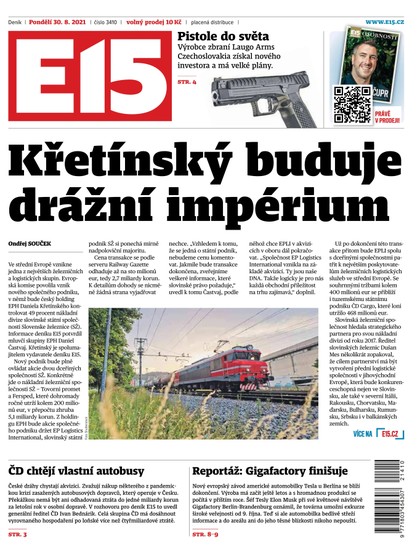 E-magazín E15 - 30.8.2021 - CZECH NEWS CENTER a. s.