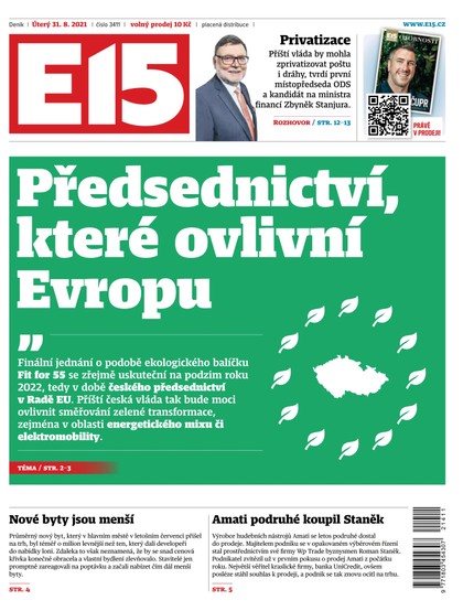 E-magazín E15 - 31.8.2021 - CZECH NEWS CENTER a. s.