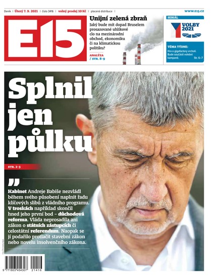 E-magazín E15 - 7.9.2021 - CZECH NEWS CENTER a. s.