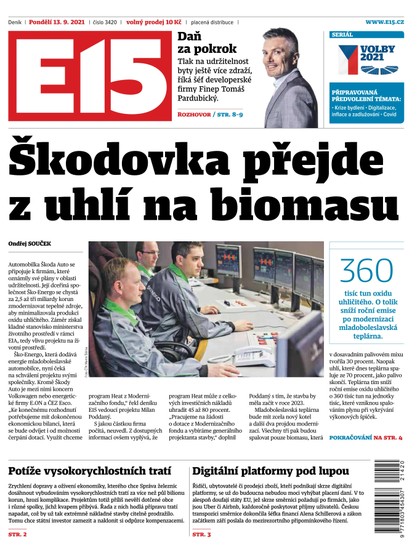 E-magazín E15 - 13.9.2021 - CZECH NEWS CENTER a. s.