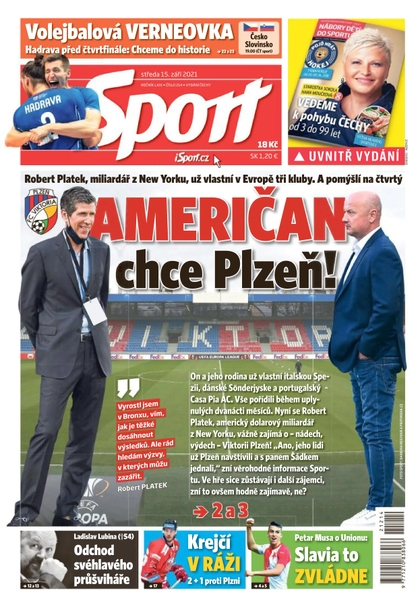 E-magazín Sport - 15.9.2021 - CZECH NEWS CENTER a. s.