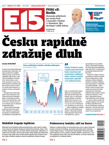 E-magazín E15 - 17.9.2021 - CZECH NEWS CENTER a. s.