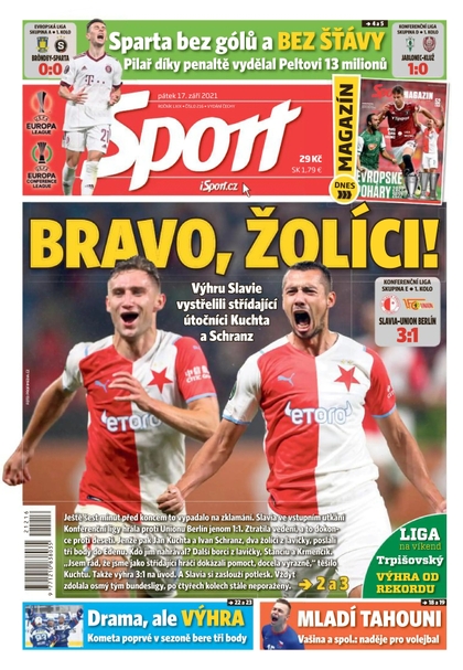 E-magazín Sport - 17.9.2021 - CZECH NEWS CENTER a. s.