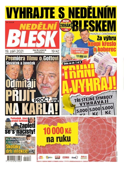 E-magazín Nedělní Blesk - 19.9.2021 - CZECH NEWS CENTER a. s.