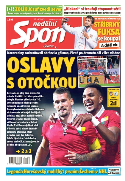 E-magazín Nedělní Sport - 19.9.2021 - CZECH NEWS CENTER a. s.
