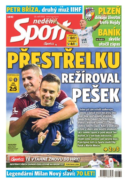 E-magazín Nedělní Sport - 26.9.2021 - CZECH NEWS CENTER a. s.