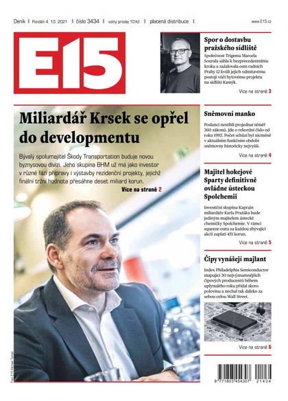 E-magazín E15 - 4.10.2021 - CZECH NEWS CENTER a. s.