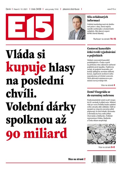 E-magazín E15 - 8.10.2021 - CZECH NEWS CENTER a. s.