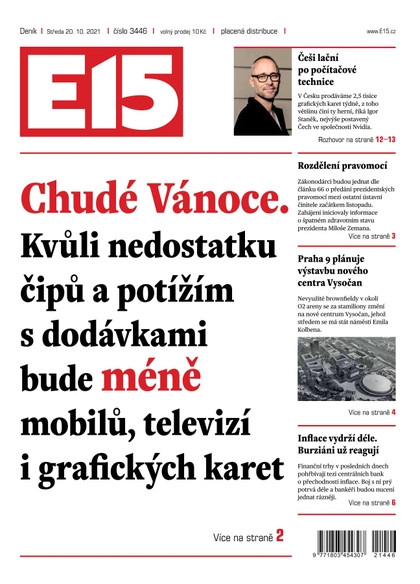 E-magazín E15 - 20.10.2021 - CZECH NEWS CENTER a. s.