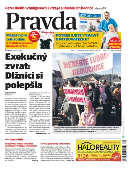 E-magazín Denník Pravda 21. 10. 2021 - OUR MEDIA SR a. s.
