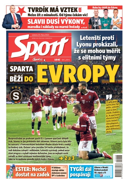 E-magazín Sport - 23.10.2021 - CZECH NEWS CENTER a. s.