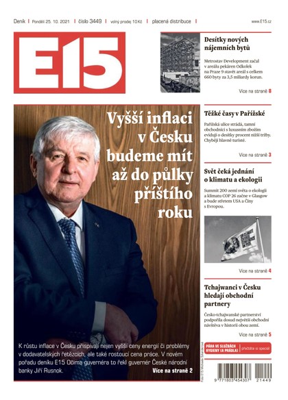 E-magazín E15 - 25.10.2021 - CZECH NEWS CENTER a. s.