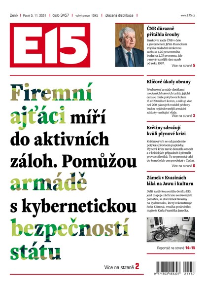 E-magazín E15 - 5.11.2021 - CZECH NEWS CENTER a. s.