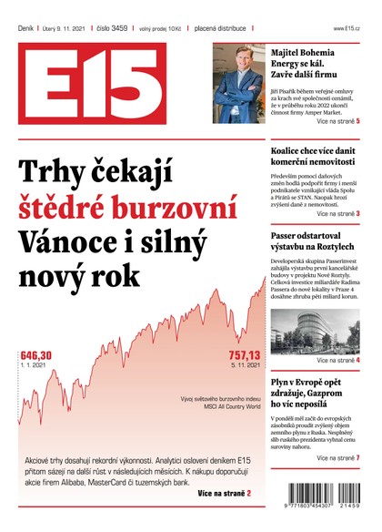 E-magazín E15 - 9.11.2021 - CZECH NEWS CENTER a. s.