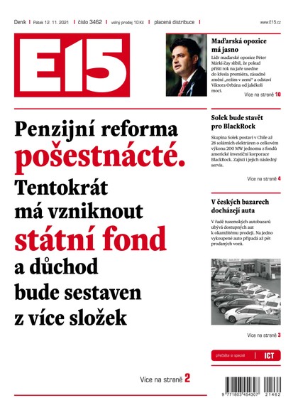 E-magazín E15 - 12.11.2021 - CZECH NEWS CENTER a. s.