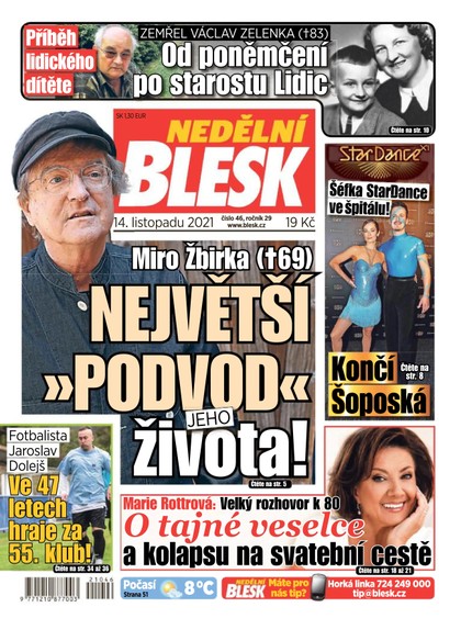 E-magazín Nedělní Blesk - 14.11.2021 - CZECH NEWS CENTER a. s.