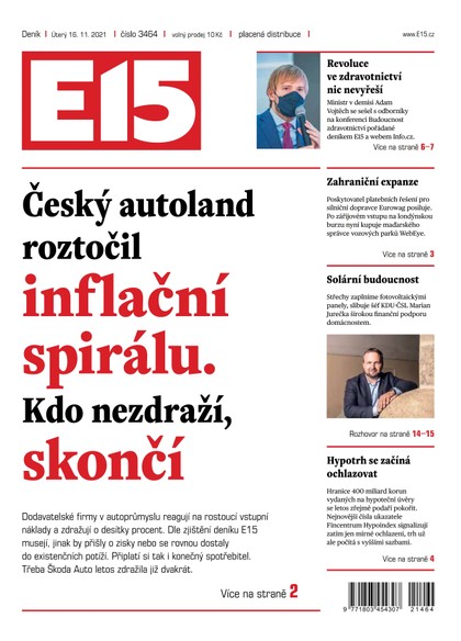 E-magazín E15 - 16.11.2021 - CZECH NEWS CENTER a. s.