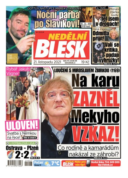 E-magazín Nedělní Blesk - 21.11.2021 - CZECH NEWS CENTER a. s.