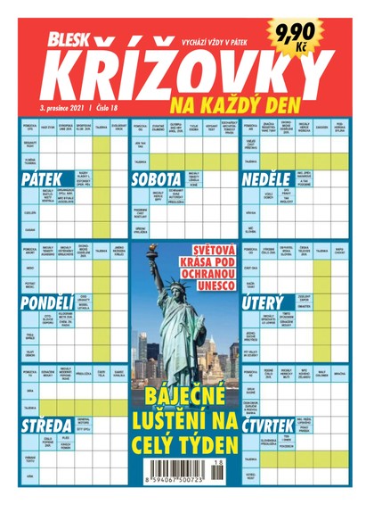 E-magazín Blesk Křížovky na každý den - 18/2021 - CZECH NEWS CENTER a. s.