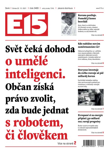 E-magazín E15 - 22.12.2021 - CZECH NEWS CENTER a. s.