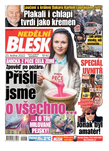 E-magazín Nedělní Blesk - 23.1.2022 - CZECH NEWS CENTER a. s.