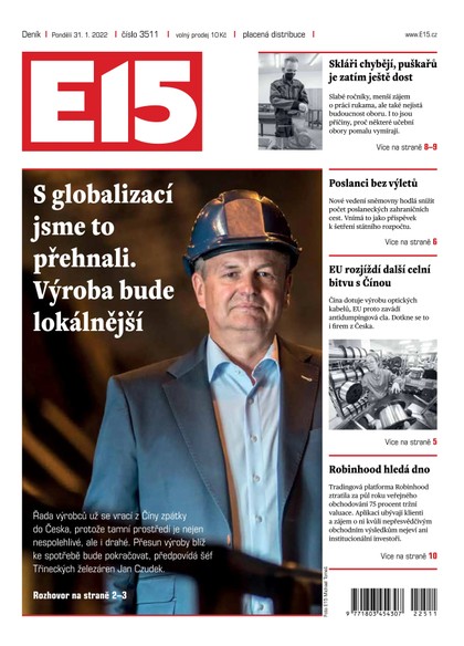 E-magazín E15 - 31.1.2022 - CZECH NEWS CENTER a. s.