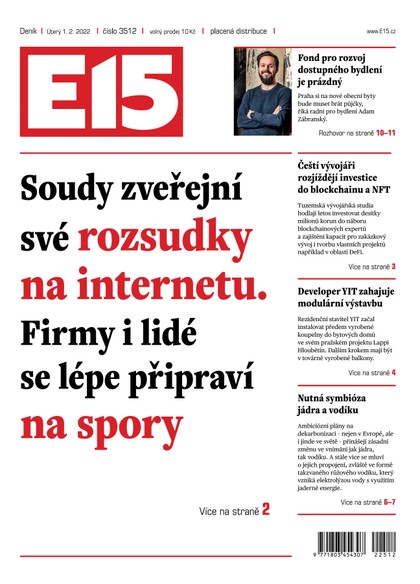 E-magazín E15 - 1.2.2022 - CZECH NEWS CENTER a. s.