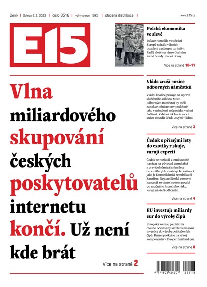 E-magazín E15 - 9.2.2022 - CZECH NEWS CENTER a. s.