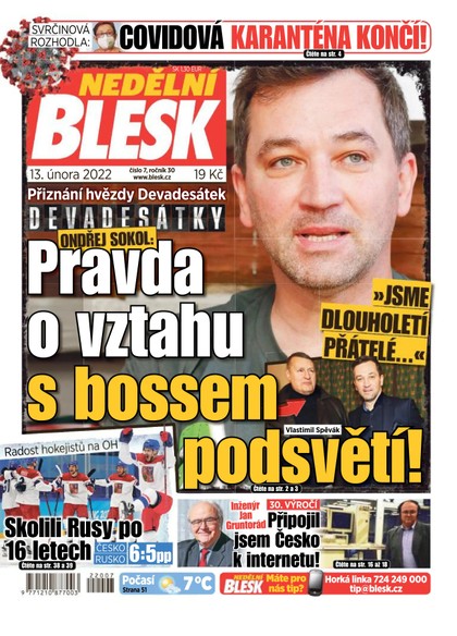 E-magazín Nedělní Blesk - 13.2.2022 - CZECH NEWS CENTER a. s.