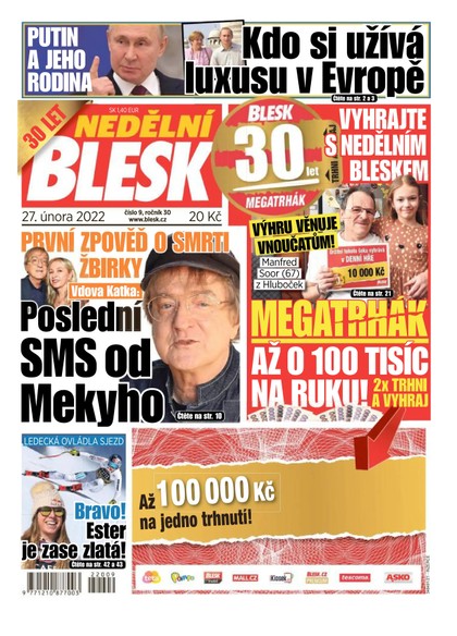 E-magazín Nedělní Blesk - 27.2.2022 - CZECH NEWS CENTER a. s.