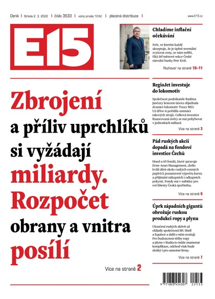 E-magazín E15 - 2.3.2022 - CZECH NEWS CENTER a. s.