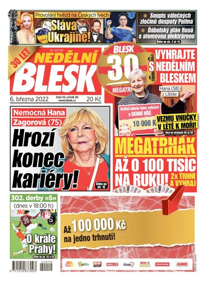 E-magazín Nedělní Blesk - 6.3.2022 - CZECH NEWS CENTER a. s.