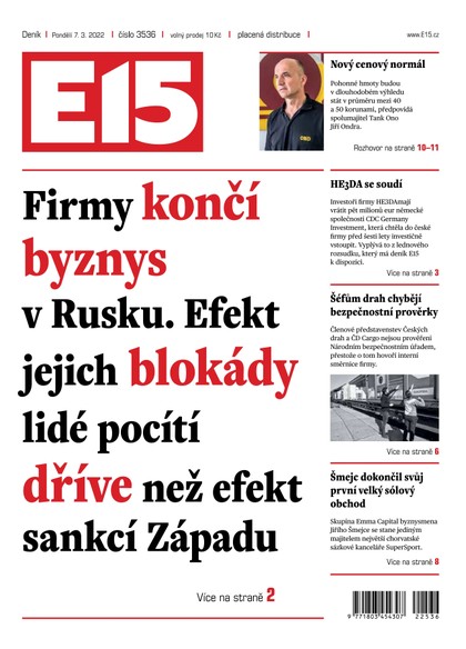 E-magazín E15 - 7.3.2022 - CZECH NEWS CENTER a. s.