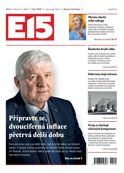 E-magazín E15 - 18.3.2022 - CZECH NEWS CENTER a. s.