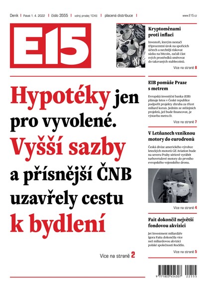 E-magazín E15 - 1.4.2022 - CZECH NEWS CENTER a. s.